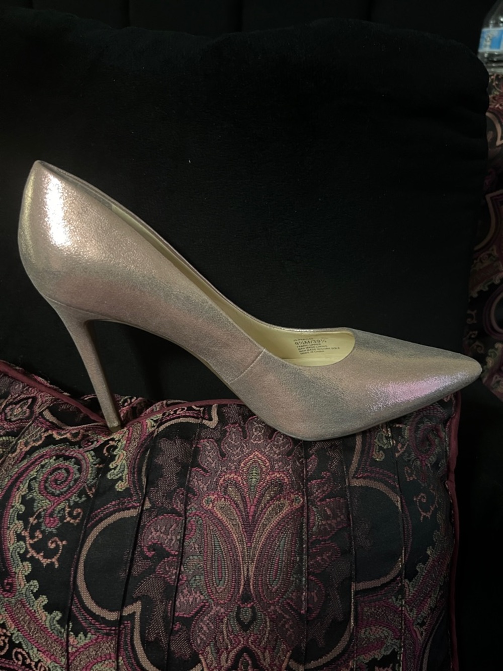Jessica Simpson Iridescent Pink Pointed-Toe Stiletto Pump